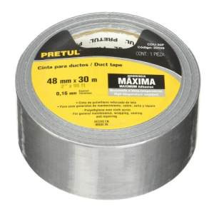 CINTA P/ DUCTO DE AIRE 2X30MTS PRETUL