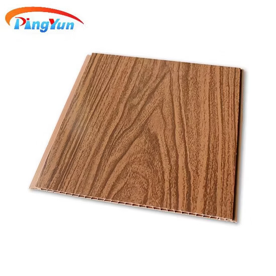 TABLILLA PVC CAOBA HOT STAMPING 5.95M X 25CM X 7MM