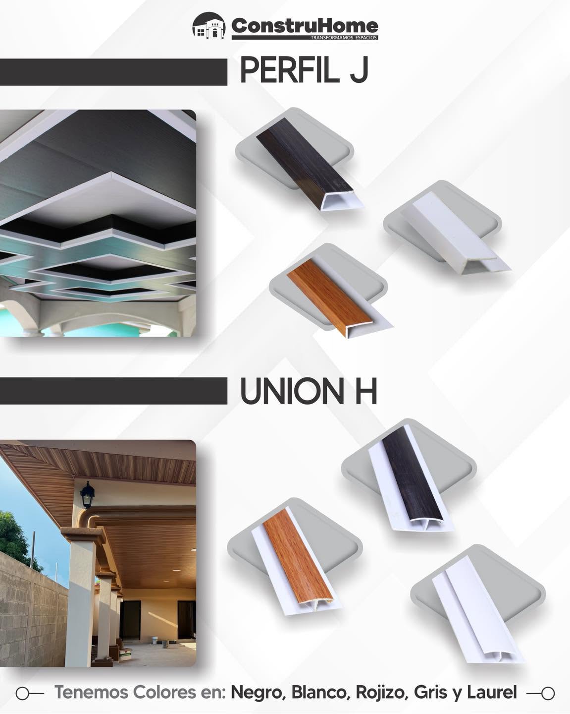 BOCEL TIPO H UNION DECORADO BETA BLANCO BRILLANTE 5.8M