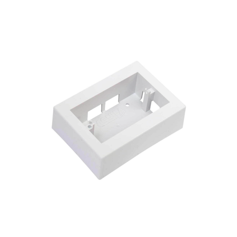 CAJA RECTANGULAR P/CANALETA EAGLE 6010B BLANCO